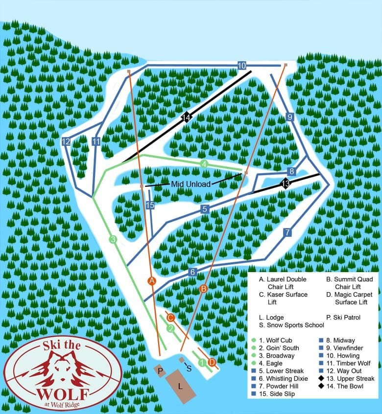 Wolf Ridge Trail Map