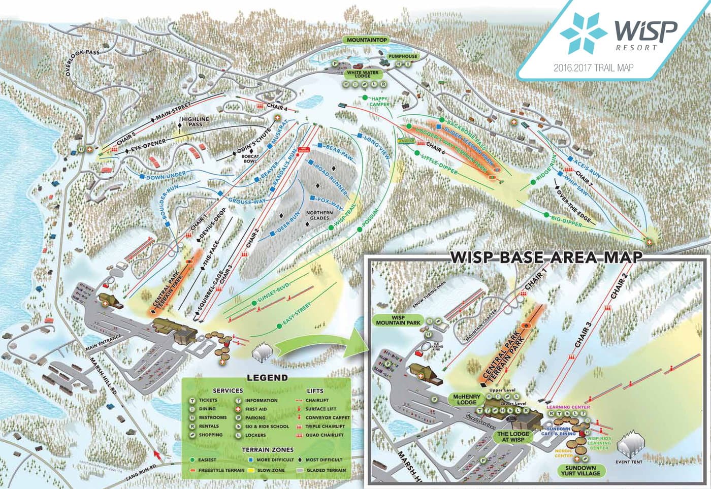 Wisp Resort Trail Map