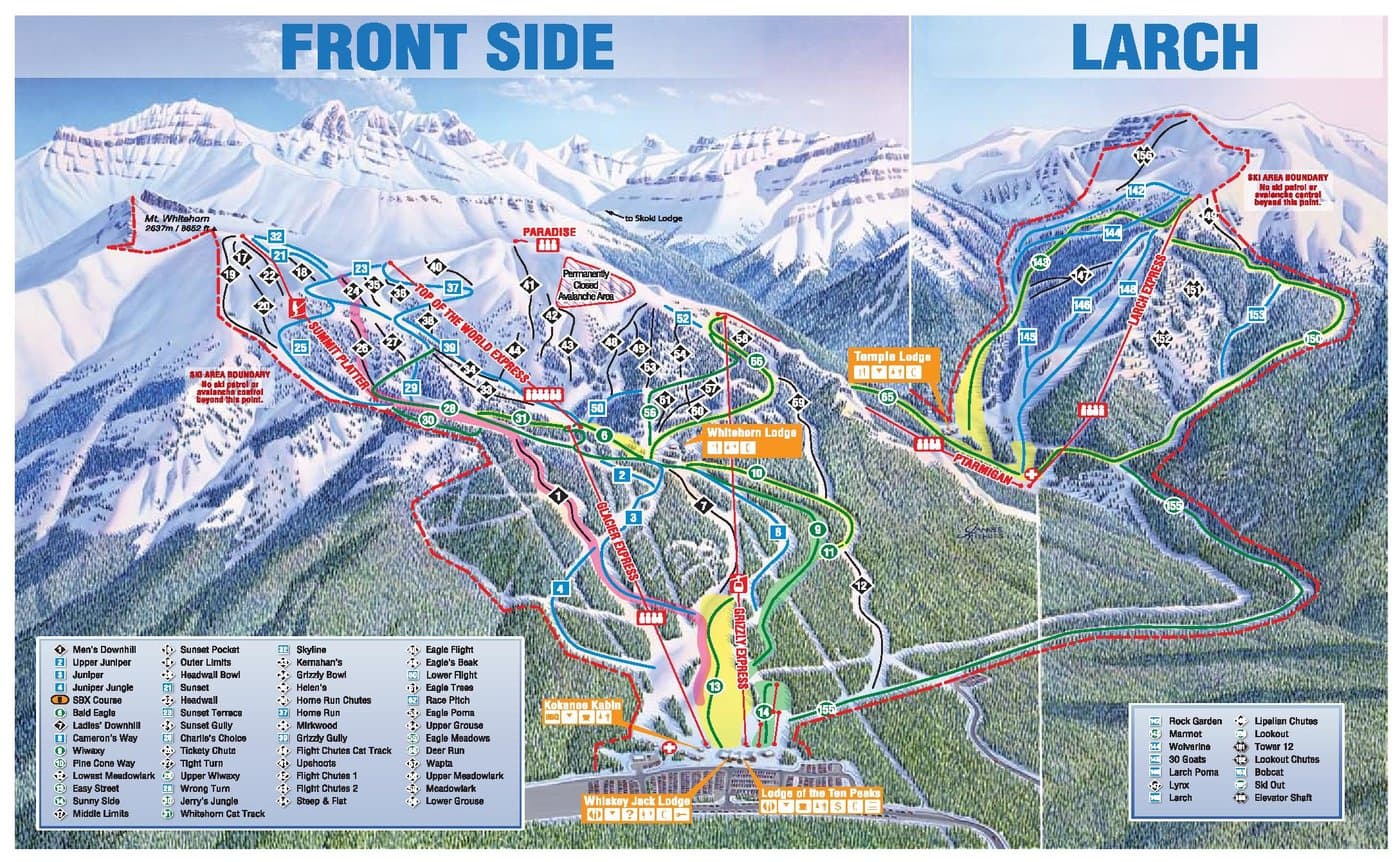 Lake Louise Trail Map